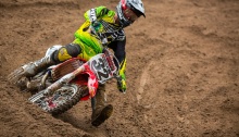 Hahn in 4th in Qualifying at Southwick (supercross.com photo)